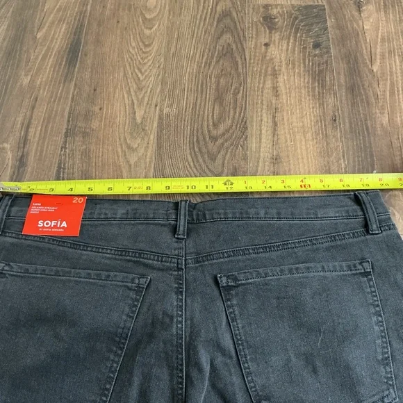 Sofía by Sofia Vergara Black Rhinestone Studded Jeans Y2K Glam Diva Size 20 NWT - Picture 6 of 8